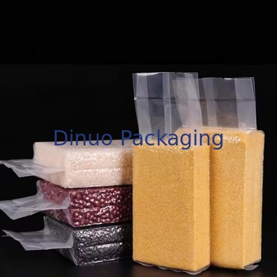 Sacchetto di vuoto trasparente personalizzato con stampa di grano variabile superficie di offset riciclabile per uso industriale alimentare