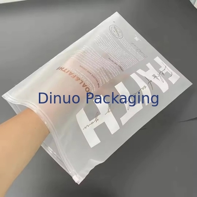 Borse di plastica per abbigliamento con cerniera