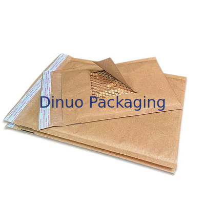 Confezione compostabile a base di nido di miele con carta kraft imbottita, busta espressa, biodegradabile, a prova di urti, borsa di spedizione