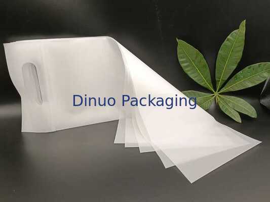 Sacchetti con cerniera richiudibile in CPE smerigliato, resistenti all'umidità e durevoli, con manico per alimenti e piccoli oggetti