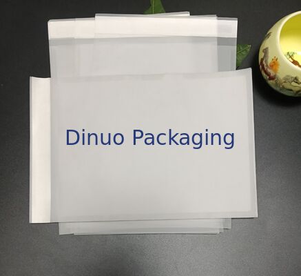 Sacchetti di carta di vetro compostabili sigillo a tre lati auto sigillamento greaseproof resistente al calore per artigianato e piccoli oggetti