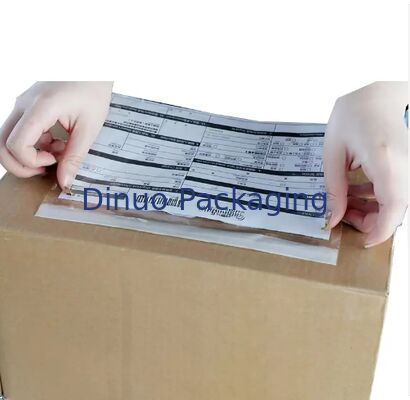 Logo Printable Clear Durable Packing List Insert envelope Poly Mailer Document Pockets for Logistics