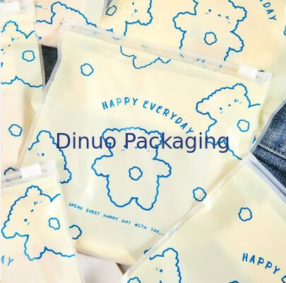 Borsa di plastica ricaricabile con cerniera CPE impermeabile con sacchetto di plastica per imballaggi di accessori elettronici cosmetici