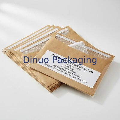 Poly Bubble Kraft Bubble Mailers Pack auto sigillato di 15 buste leggere e durevoli progettate per la protezione della posta e della spedizione
