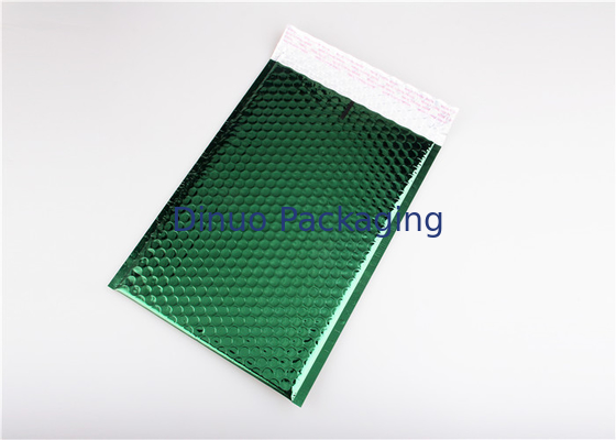 Buste riempite quadrato verde scuro metallico di colore dei bollettini della bolla di Tearproof