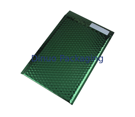 Buste riempite quadrato verde scuro metallico di colore dei bollettini della bolla di Tearproof