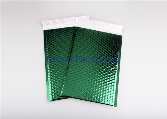 Buste riempite quadrato verde scuro metallico di colore dei bollettini della bolla di Tearproof