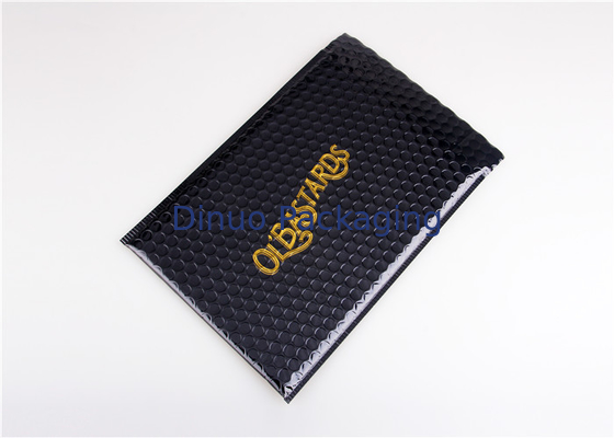 Impermeabilizzi le buste metalliche nere stampate di trasporto, bollettini su ordinazione della bolla di 180x165 #CD-DCD