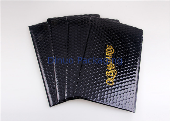 Impermeabilizzi le buste metalliche nere stampate di trasporto, bollettini su ordinazione della bolla di 180x165 #CD-DCD
