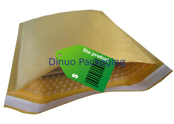 La busta gialla dell'involucro di bolla della carta kraft, Bollettino della bolla del #H di 235x330mm insacca
