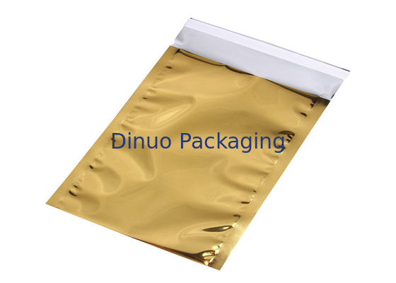 Borse risigillabili del di alluminio di colore dell'oro, bustina del di alluminio di imballaggio per alimenti