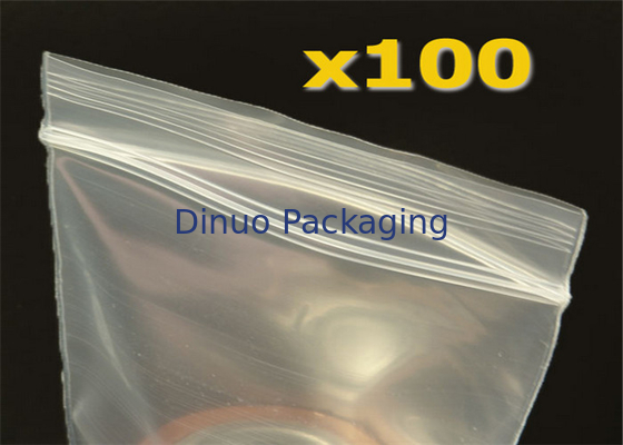 I sacchetti di plastica su ordinazione di progettazione 9x12 OPP di logo chiusura lampo ed adesivo mettono insieme la chiusura