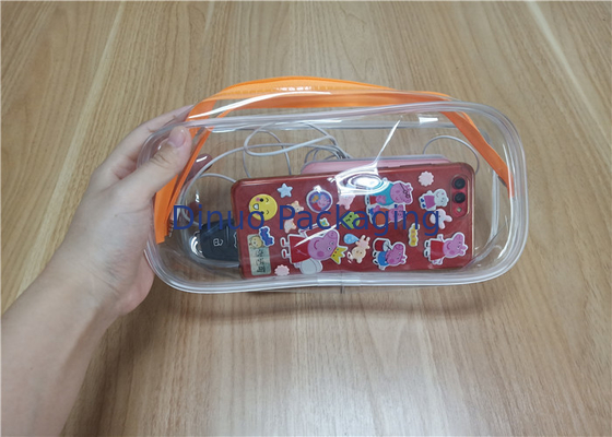 Sacchetti di plastica a chiusura lampo riutilizzabili promozionali del PVC per l'imballaggio delle necessità quotidiane