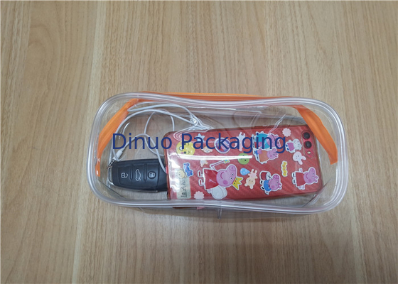 Sacchetti di plastica a chiusura lampo riutilizzabili promozionali del PVC per l'imballaggio delle necessità quotidiane
