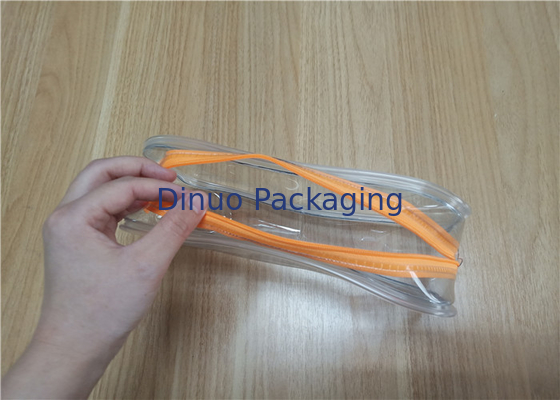 Sacchetti di plastica a chiusura lampo riutilizzabili promozionali del PVC per l'imballaggio delle necessità quotidiane