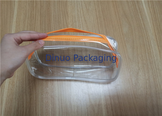 Sacchetti di plastica a chiusura lampo riutilizzabili promozionali del PVC per l'imballaggio delle necessità quotidiane