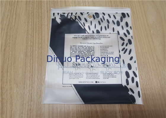 Borse d'imballaggio del PVC della chiusura della chiusura lampo impermeabili per la cuffia da doccia di viaggio