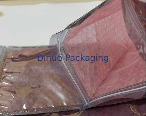 borsa di bolla del PVC di spessore di 0.06-0.1mm/borsa di plastica della chiusura lampo bollettino riutilizzabile