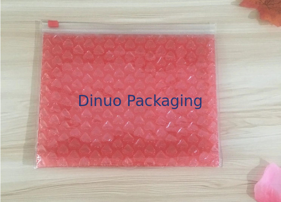 borsa di bolla del PVC di spessore di 0.06-0.1mm/borsa di plastica della chiusura lampo bollettino riutilizzabile