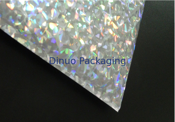 Borsa di bolla olografica brillante 250x180mm richiudibile della chiusura lampo del cursore, bolla per imballare