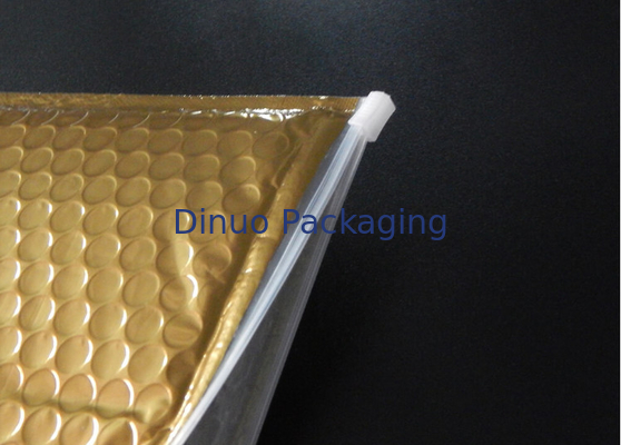 Sacchetto di plastica opaco d'imballaggio della chiusura lampo della borsa di bolla dell'oro dello scorrevole della chiusura lampo della stella per i regali