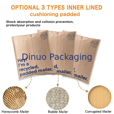 Imballaggi per la spedizione di carta kraft compostabile su misura Imballaggi per la spedizione di carta kraft compostabile su misura Imballaggi per la spedizione di carta kraft 100% biodegradabili