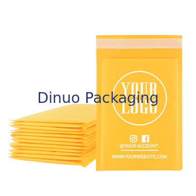 Mailer a bolla Kraft leggeri con materiali interni in polietilene a bassa densità e logo personalizzato per l'imballaggio