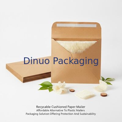Busta imbottita in carta riciclabile Alternativa economica alle buste in plastica Soluzione di imballaggio che offre protezione e sostenibilità